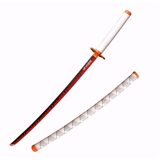 Espada Katana Kyojuro Rengoku Kimetsu No Yaiba Demon Slayer Shopee Brasil