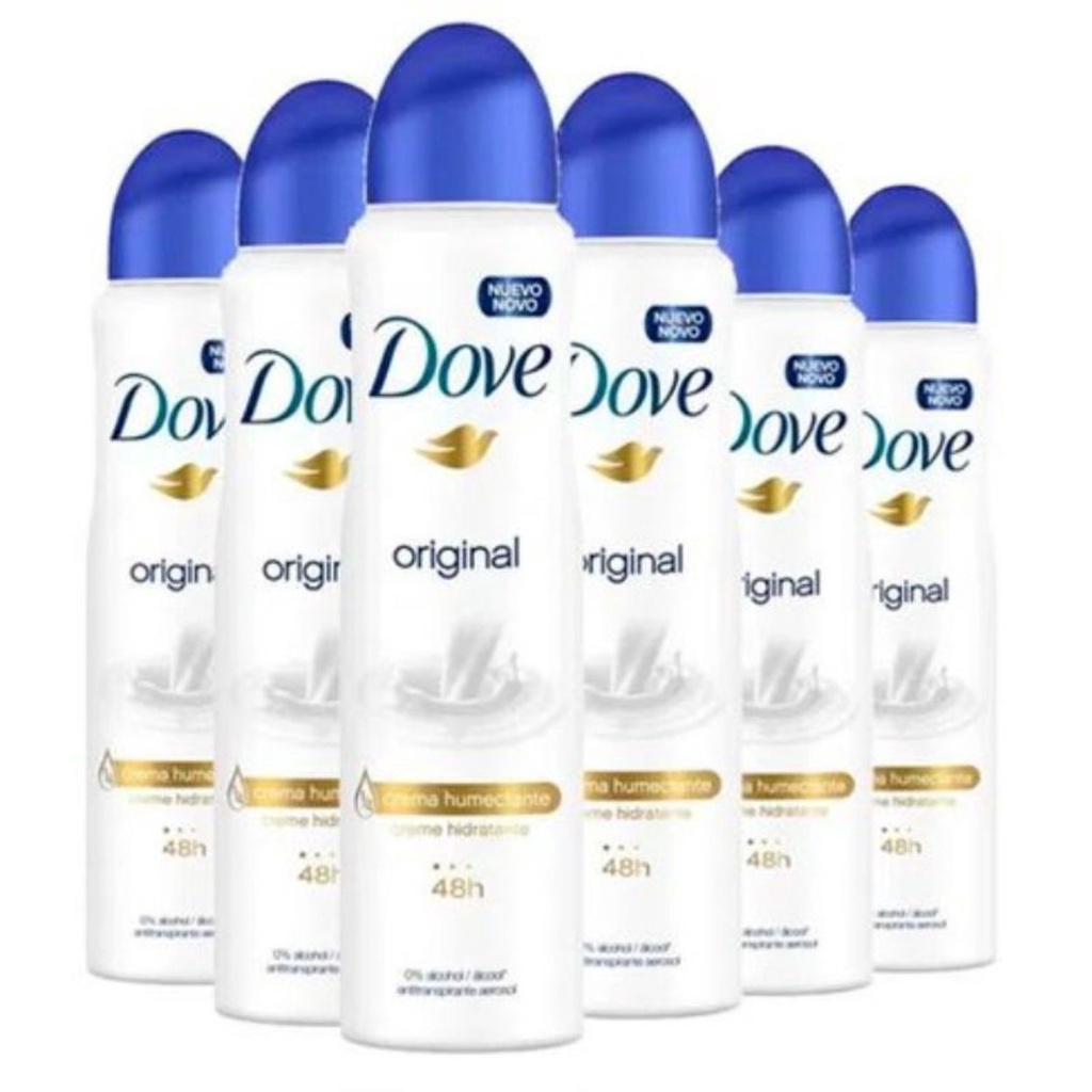 Kit 6 Desodorantes Dove Antitranspirante Aero Original 150ml Shopee