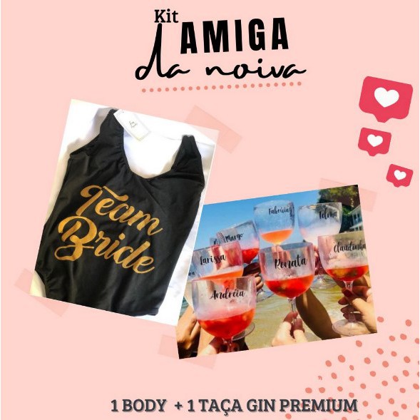 Kit Amiga Da Noiva Body E Ta A Personalizada Para Ch De Lingerie E