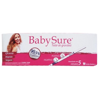 Baby Sure Teste De Gravidez C Tira Reagente Coletor Shopee Brasil