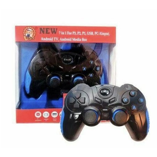 Controle 7 Em 1 Bluetooth Sem Fio Gamepad PS3 PS2 PS1 USB PC