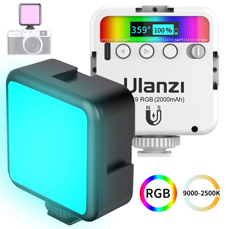 Ulanzi Vl Rgb Luzes De V Deo Mini Led Camera Light Mah