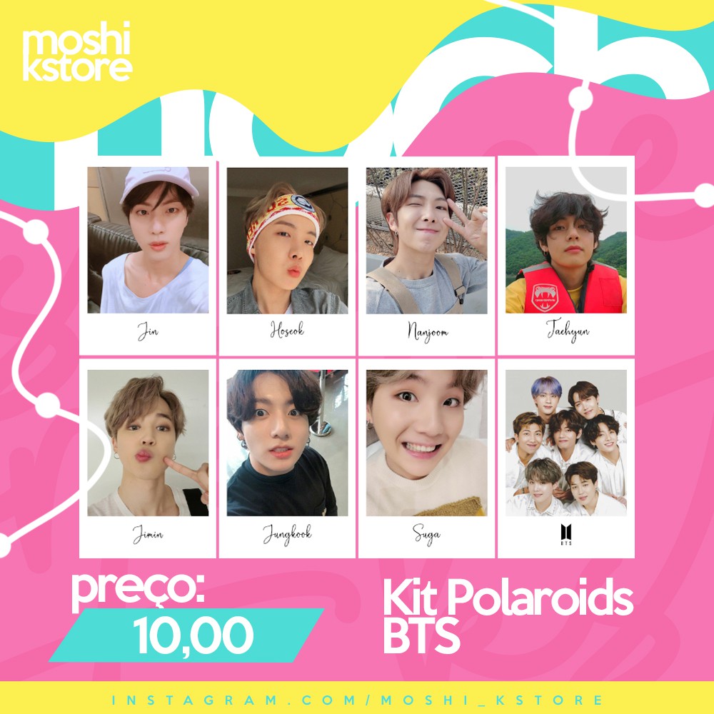 Kit Polaroid BTS SELCAS FANMADE Shopee Brasil