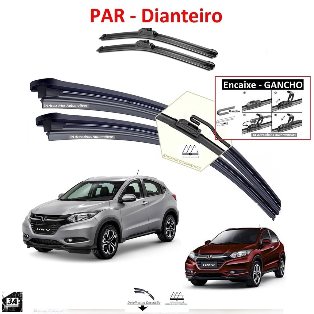 Limpador Palheta Honda Hrv Jogo Para Brisa Par