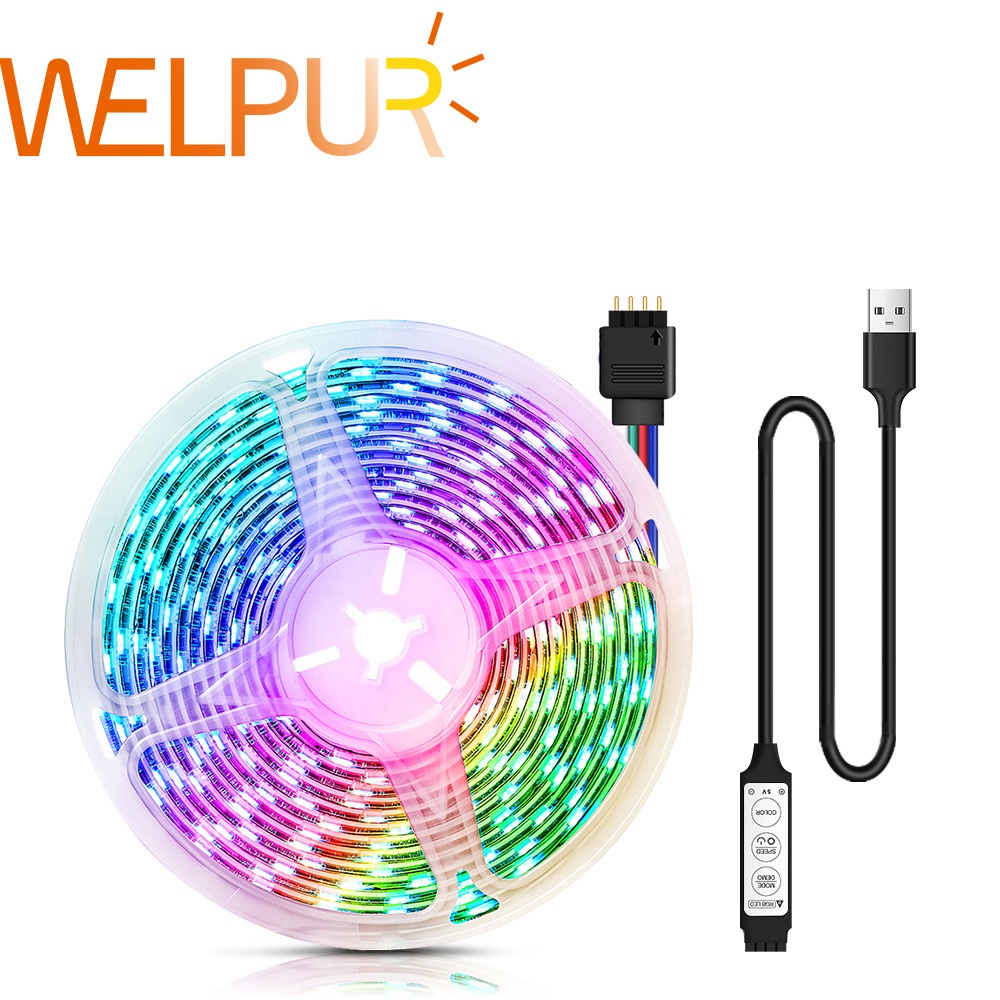 M Usb Led Strip Luzes Rgb Diodo Emissor De Luz V Bluetooth App