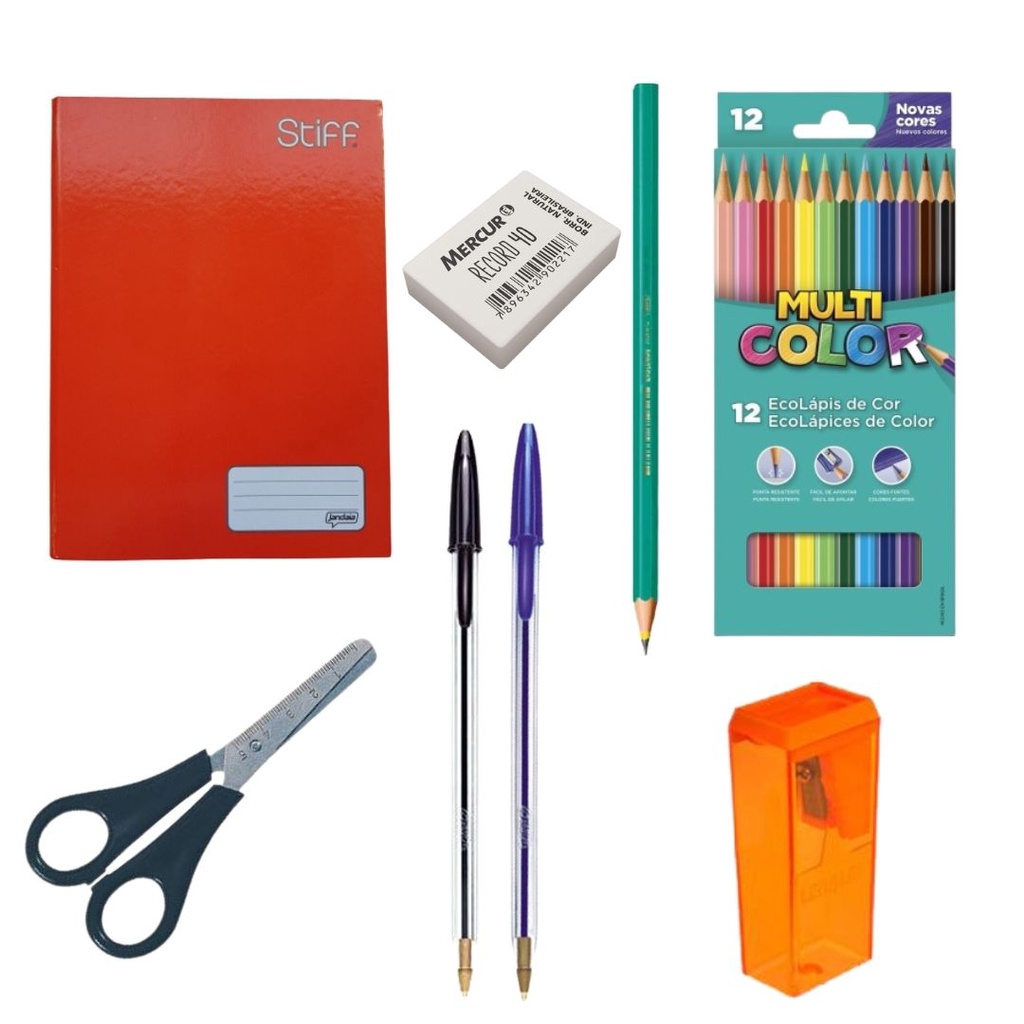 Kit Combo Material Escolar Volta As Aulas Shopee Brasil