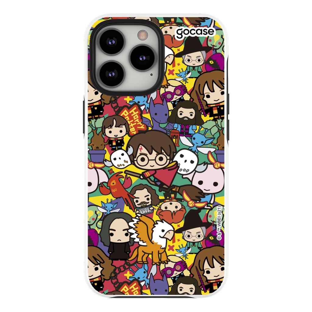 Capa Capinha Gocase Dupla P B Para Iphone Pro Harry Potter Cute