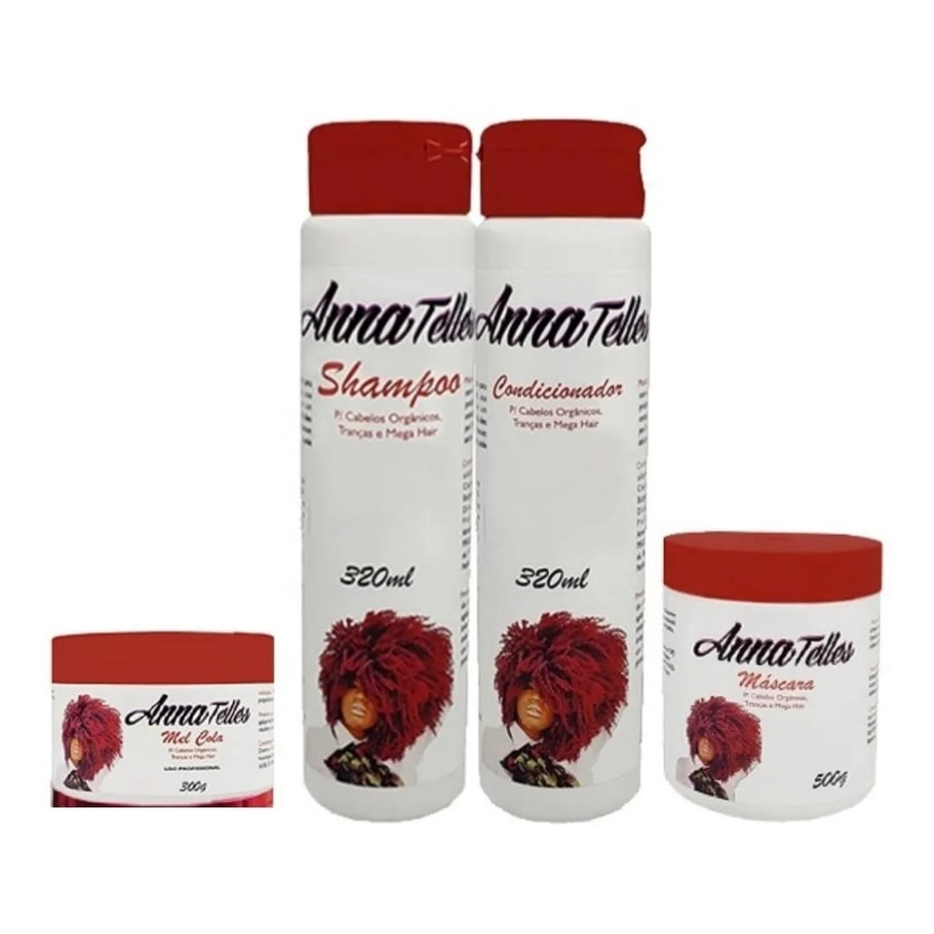 Kit Anna Telles Tratamento Completo Cachos Crespos Mel Cola Shopee Brasil