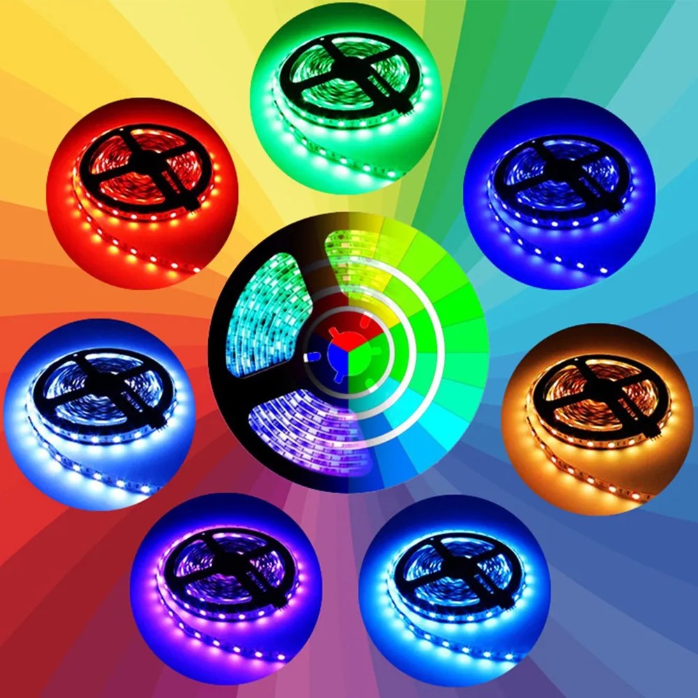 Fita Led Ultra Rgb Metros Controle Rolo Cores