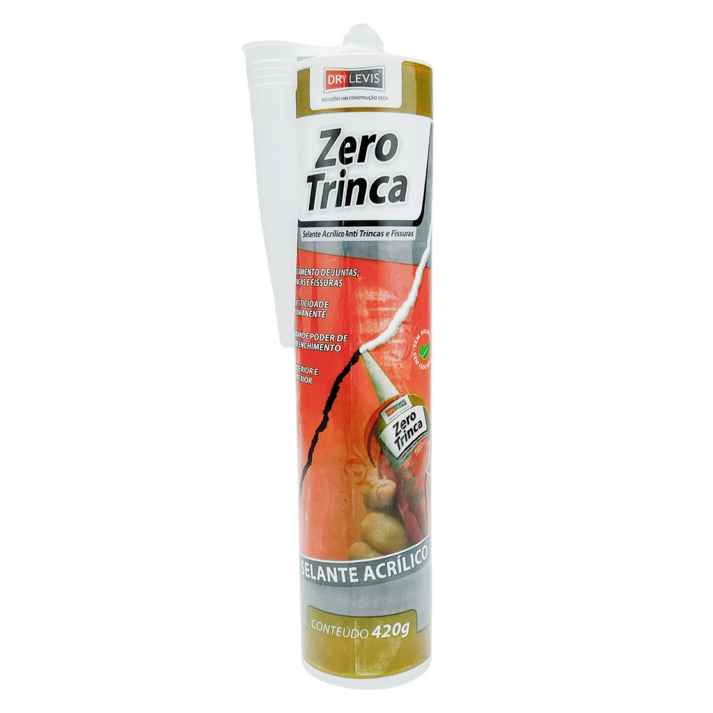 Selante Zero Trinca Acr Lico Branco Anti Trincas E Fissuras Exterior E