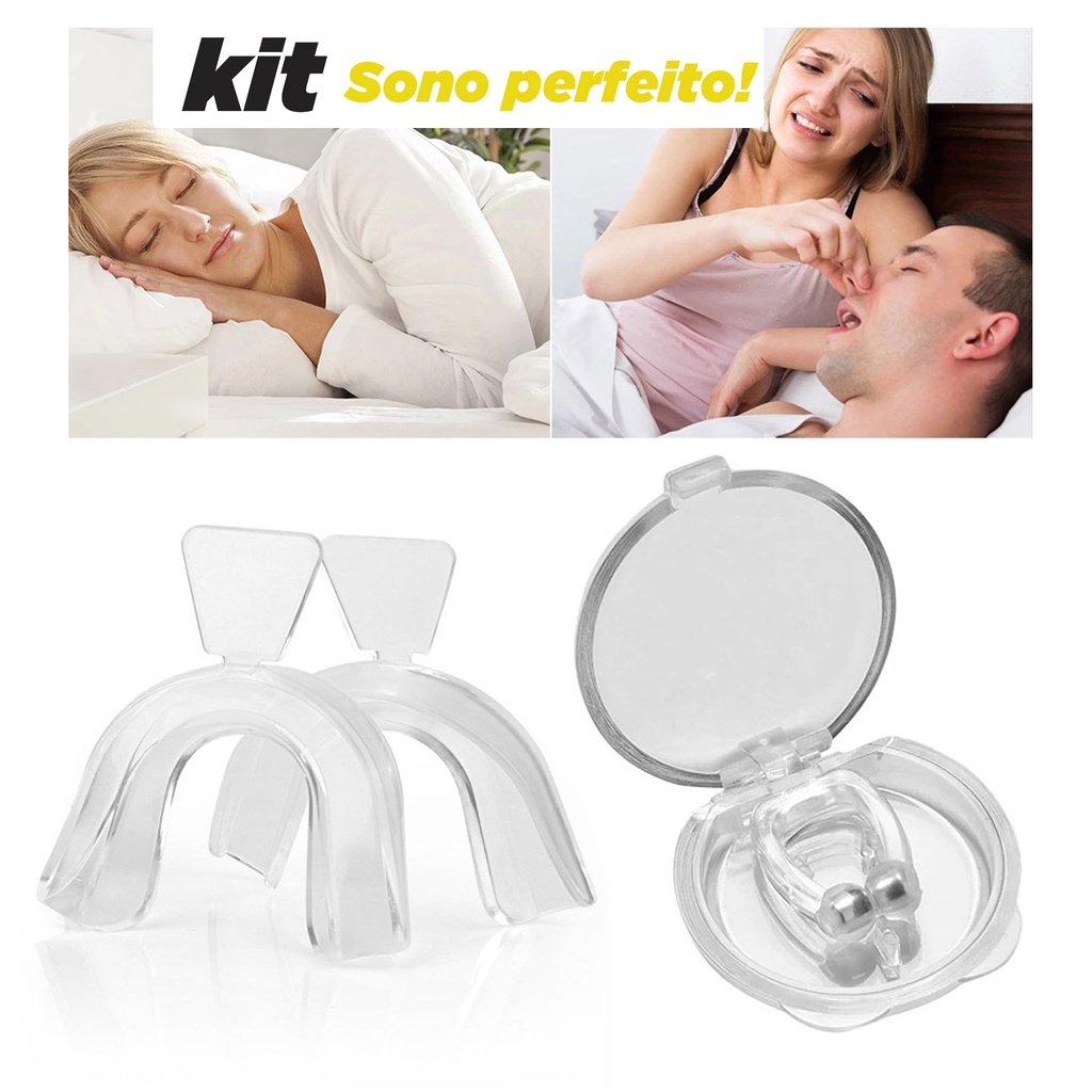 Kit Dilatador Nasal Anti Ronco Placa Bruxismo Melhora O Sono Shopee