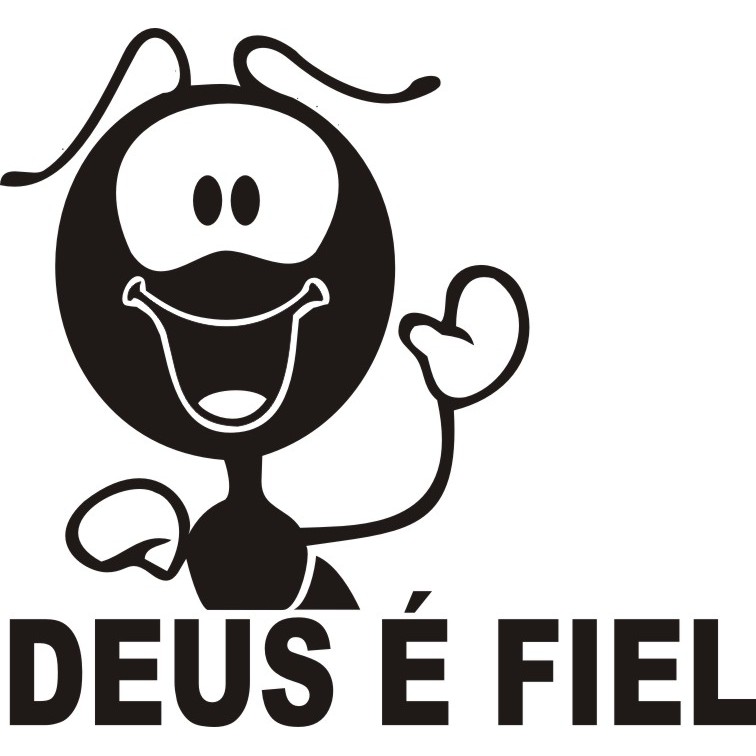 Adesivo Smilinguido Deus Fiel X Cm Shopee Brasil