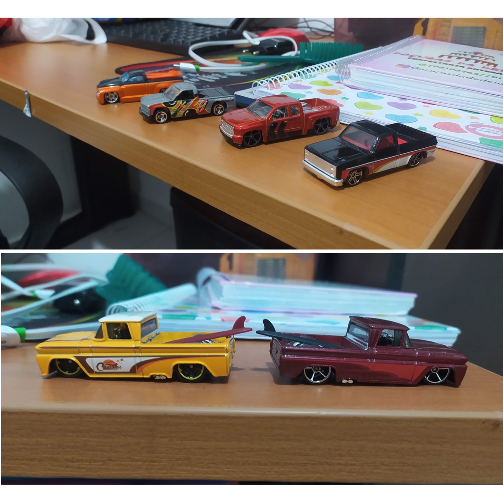 Miniaturas Hot Wheels Pickup s Chevy s e Swithcback Coleção