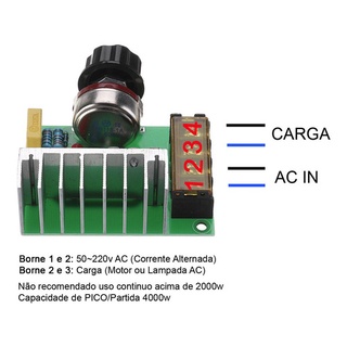 Dimmer Pwm W Controlador Velocidade P Motor V Ext Shopee Brasil