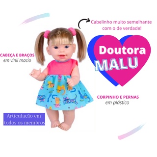 Boneca Baby Doutora Malu C Vários Acessórios Supertoys Shopee Brasil