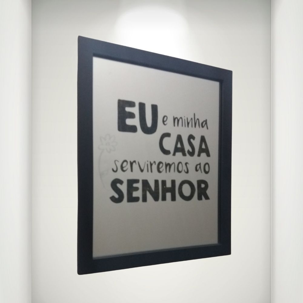 Desenho No Espelho Eu E Minha Casa Serviremos Ao Senhor Shopee Brasil