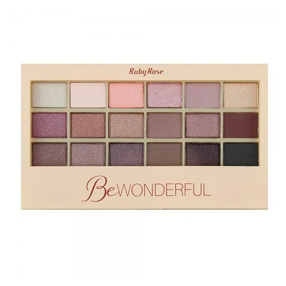 Paleta De Sombras Cores Bewonderful Ruby Rose Shopee Brasil