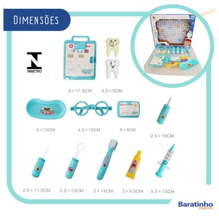 Kit Dentista Brinquedo Infantil Menino 14 Itens Educativo Shopee Brasil