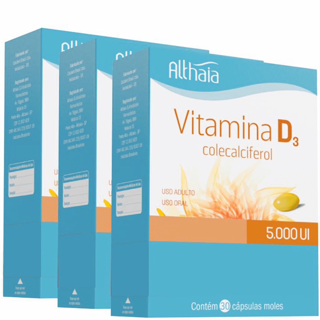 Kit Cxs Vitamina D Ui Cps Moles Althaia Shopee Brasil