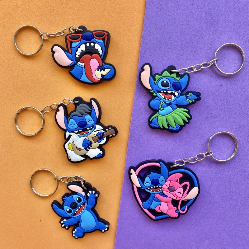 Lilo Stitch Chaveiros Emborrachados Envio Imediato Shopee Brasil