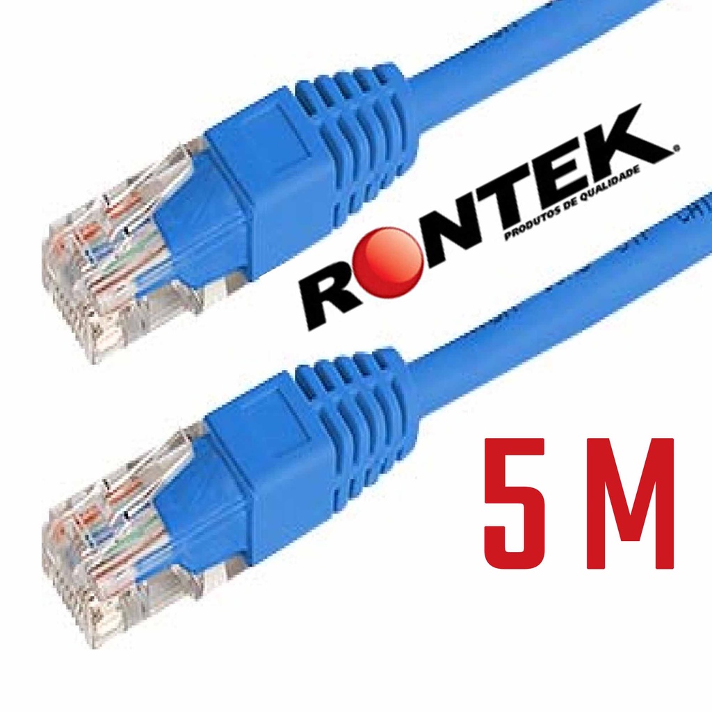 Cabo De Rede 5 Metros Rj45 Para Internet Azul Shopee Brasil