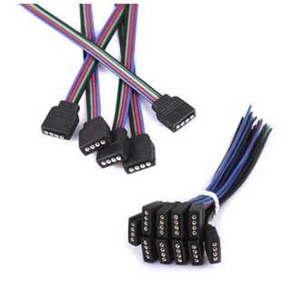 Kit Conector Emenda Rabicho Vias Para Fita Led Rgb