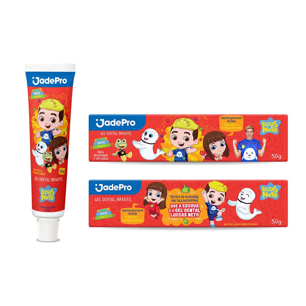 Kit Gel Dental Gr Infantil Luccas Neto Un Shopee Brasil