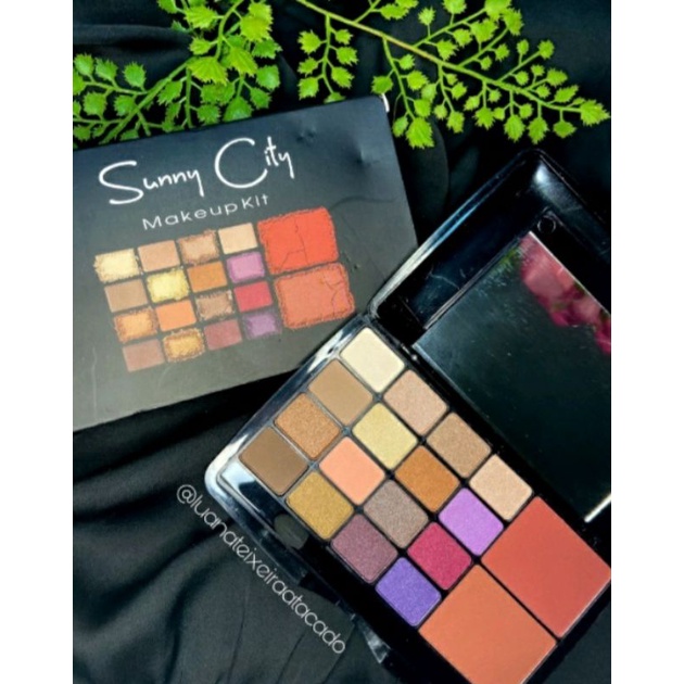 Paleta De Sombra Maquiagem Kit Sombra E Blush Sonny City D Hermosa