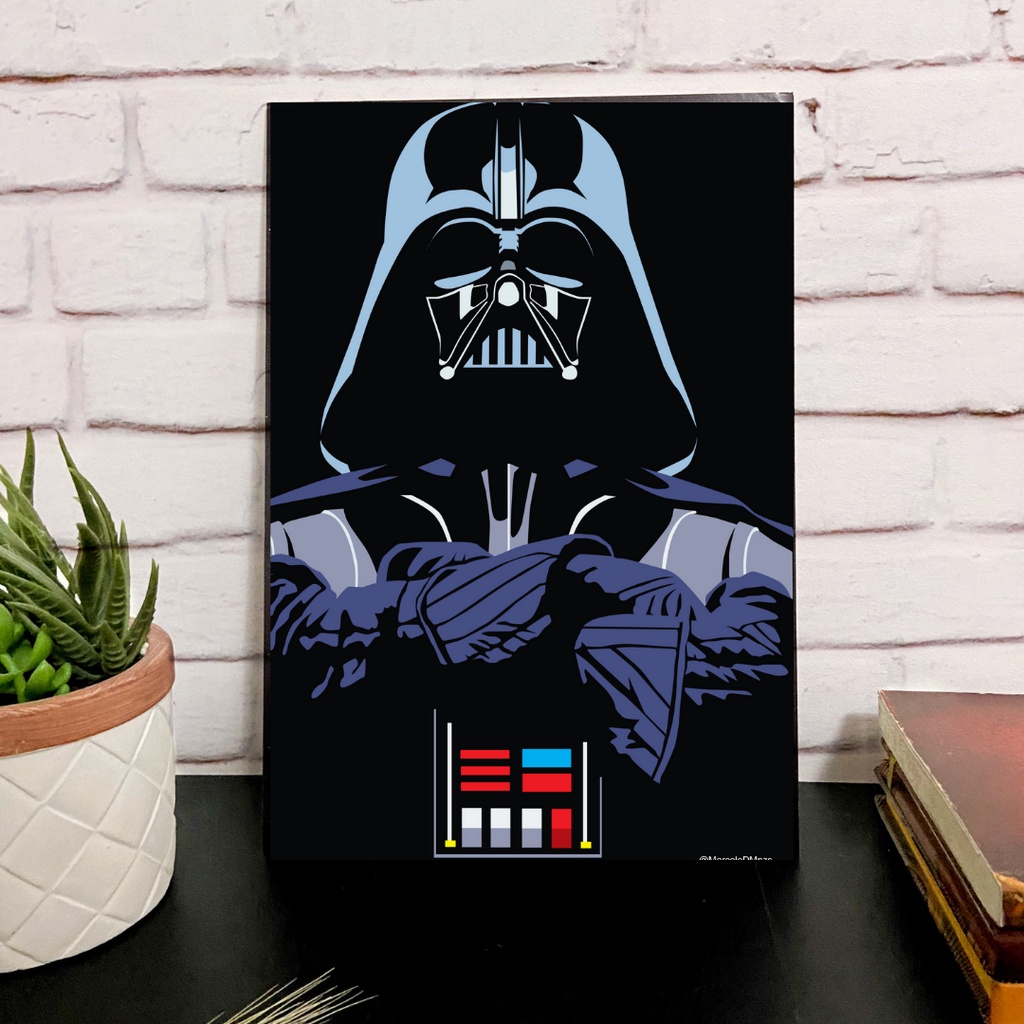 Placa Decorativa Quadro Star Wars Darth Vader Mdf A Enjoy Store