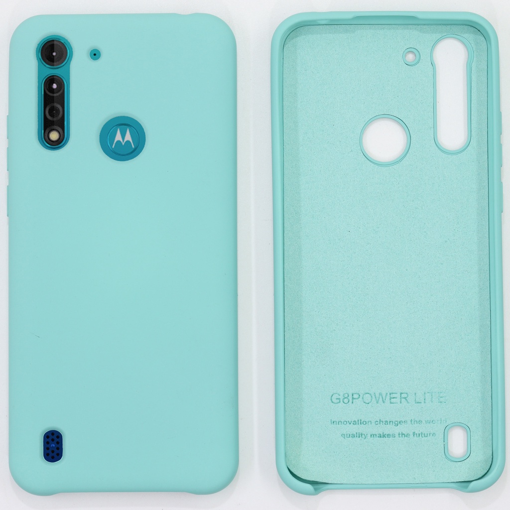 Capinha Capa Moto G8 Power Lite De Silicone 100 Aveludada PREMIUM