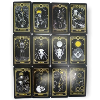 Baralho O Tarot Negro 78 Cartas Sendo 22 Arcanos Maiores E Mais 56