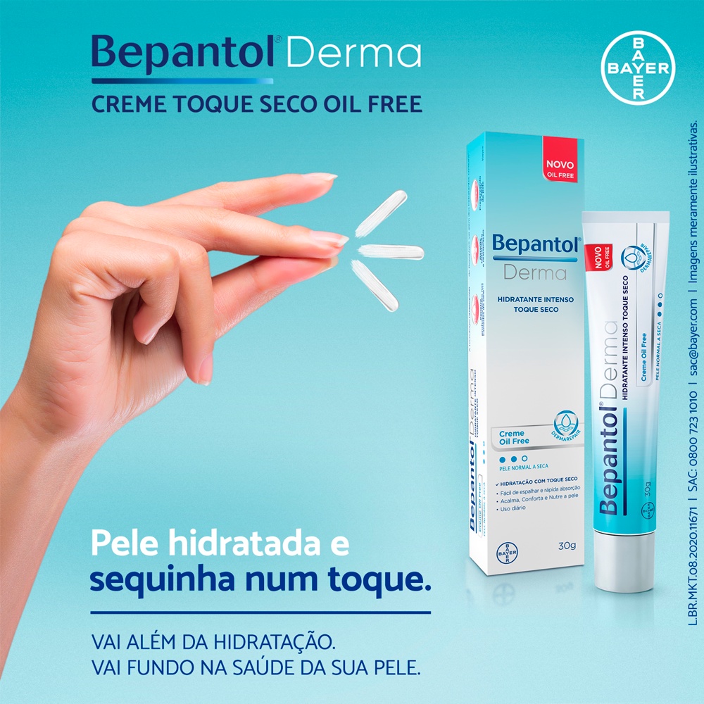 Bepantol Derma Creme Hidratante Toque Seco 30G Shopee Brasil