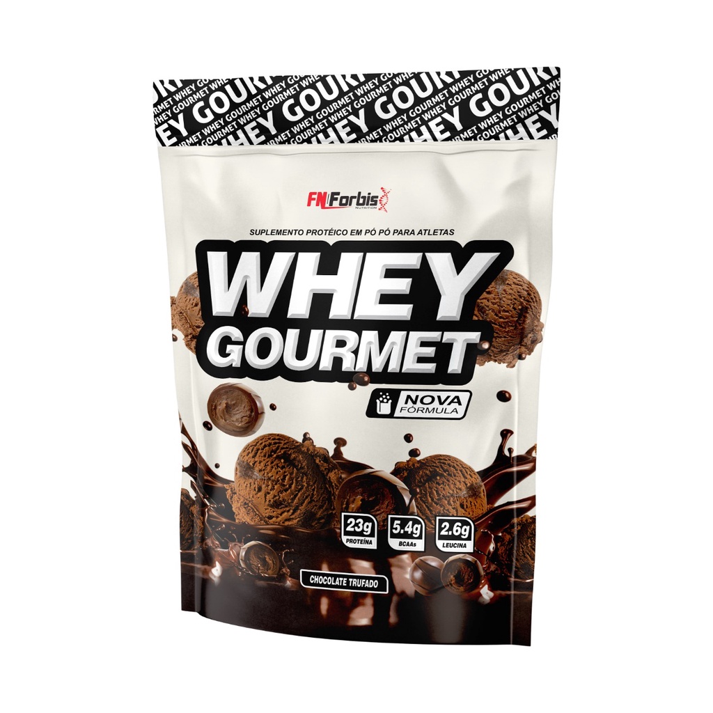 Whey Protein Gourmet 907gr FN Forbis Refil ORIGINAL Shopee Brasil