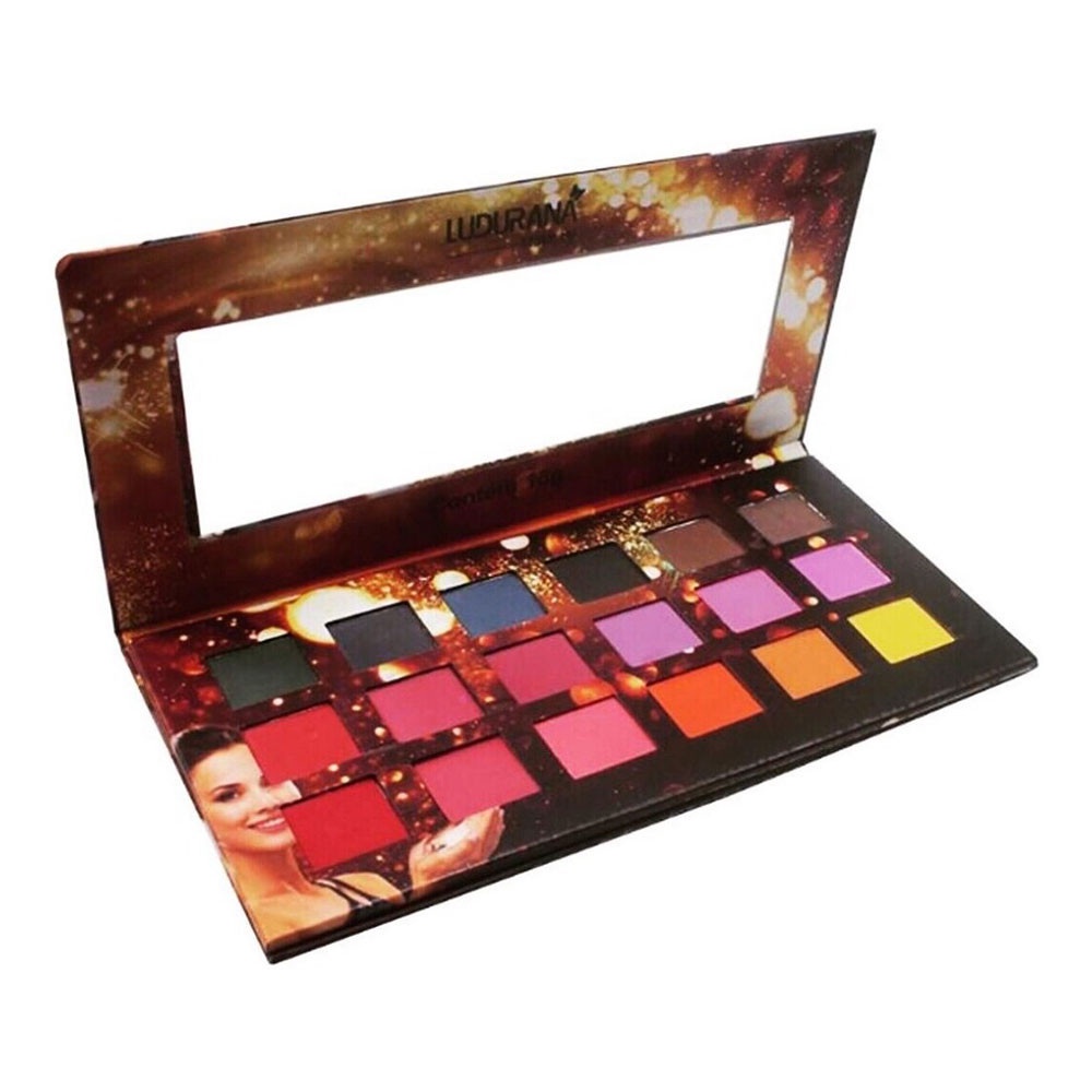 Paleta De Sombras Matte 18 Cores Ludurana 7794 Shopee Brasil