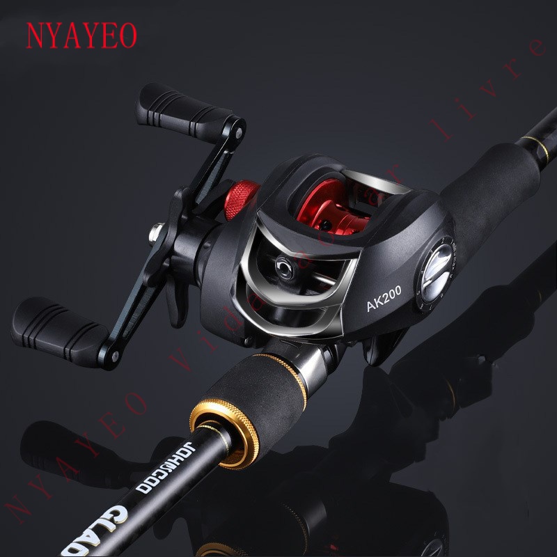 NYAYEO Light Fishing Reel 18 1 10 Kg De Fibra De Carbono Drag High