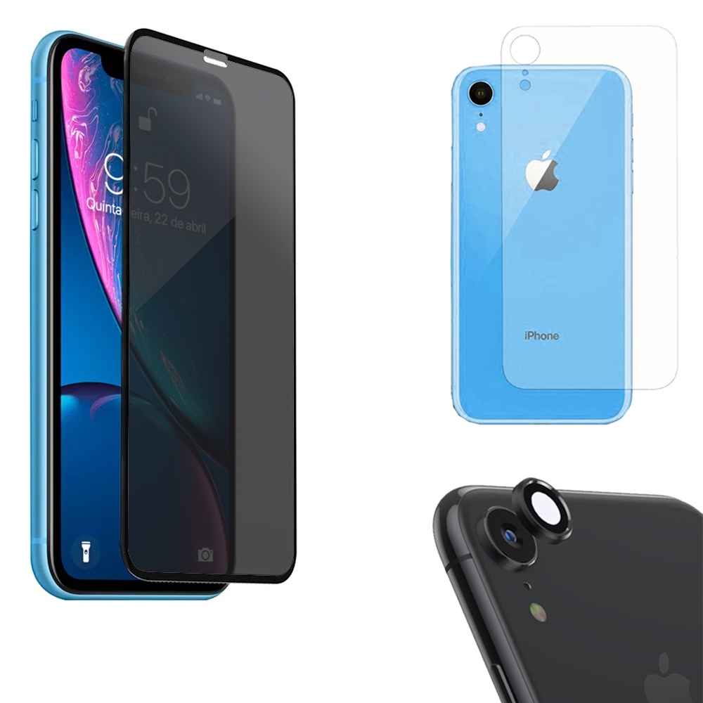 Kit X Premium Iphone Xr Pel Cula De Privacidade D Pelicula