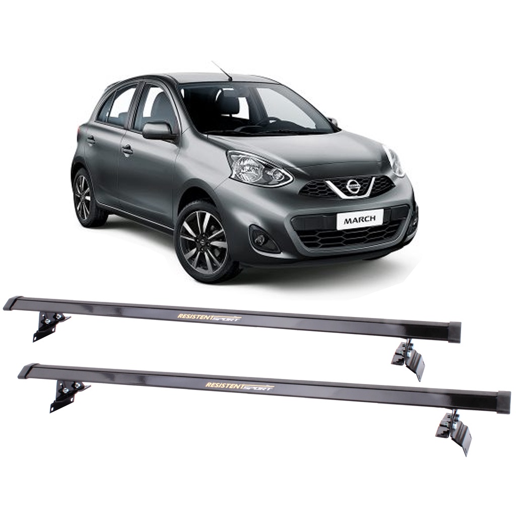 Rack Teto Resistent Sport Nissan March Todos Pts Lw Shopee Brasil