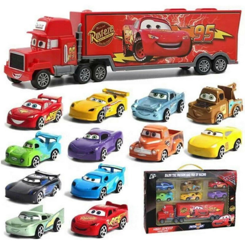 7 Em 1 Disney Pixar Carros 2 Mcqueen Brinquedos Modelo De Carro De Metal Brinquedos Do