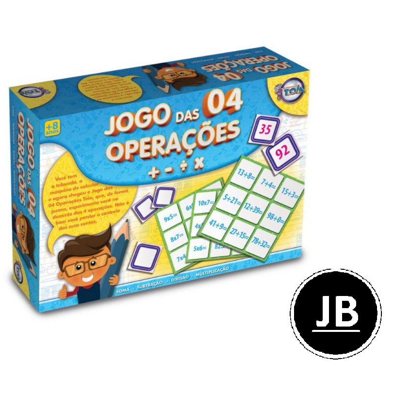 Jogo Tabuleiros As 4 Operações Matemáticas Toia Brinquedos