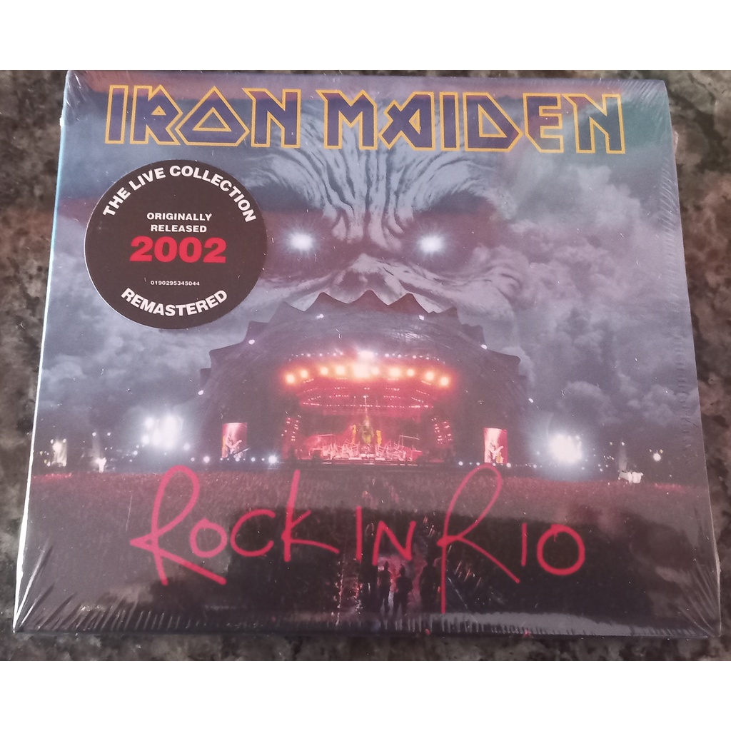 Cd Duplo Iron Maiden Rock In Rio Remaster Digipack Luxo