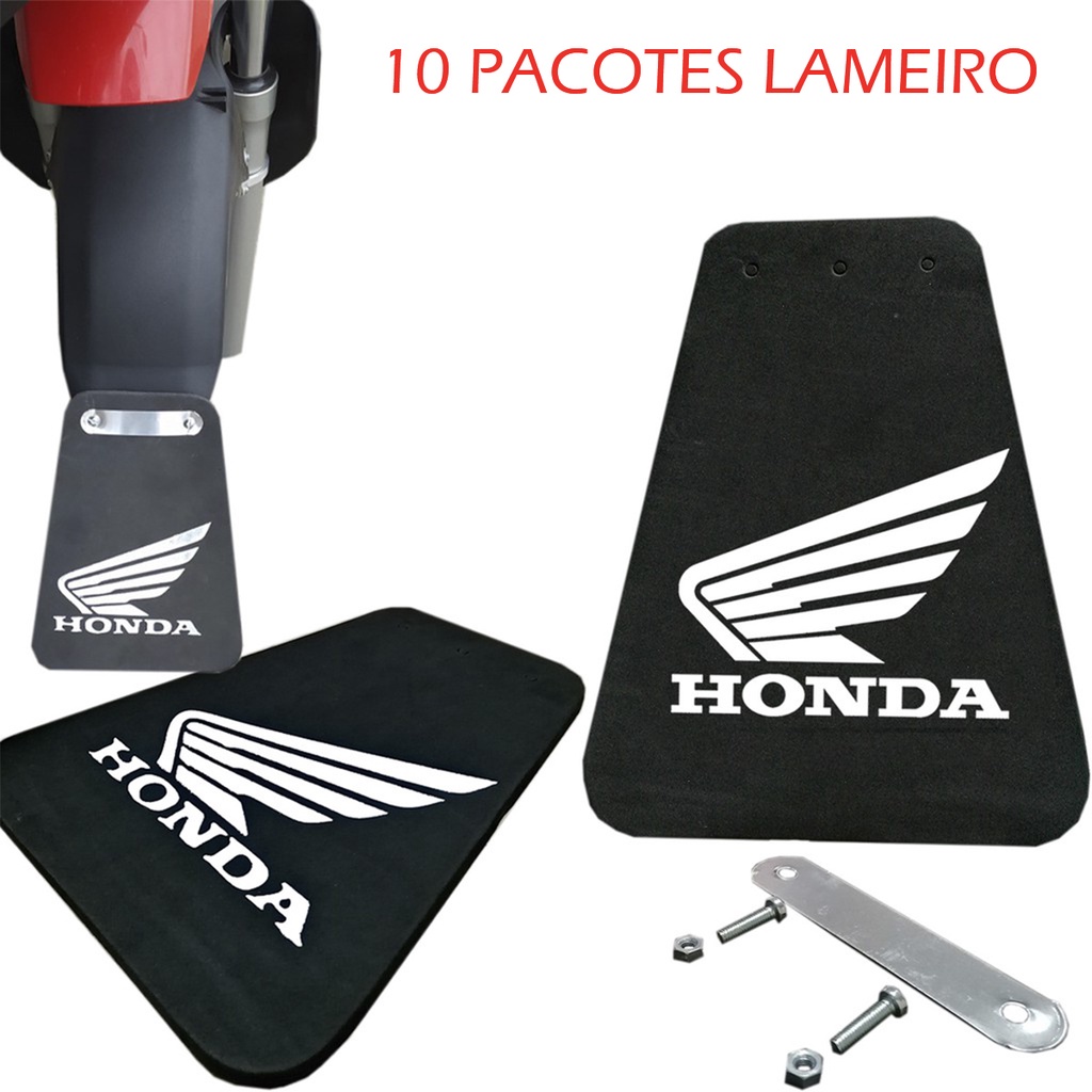 Lameiro Paralama Moto Grande Pacotes Logo Honda Titan Fan Bros