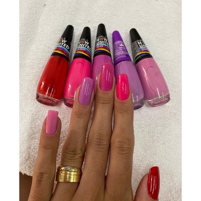 Kit De Esmaltes Impala Tons Rosa Shopee Brasil