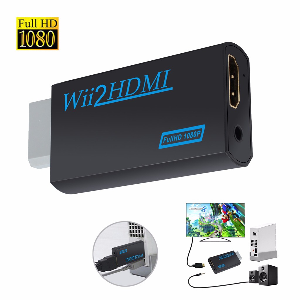 Adaptador Conversor Wii Para Hdmi Wii Hdmi Shopee Brasil