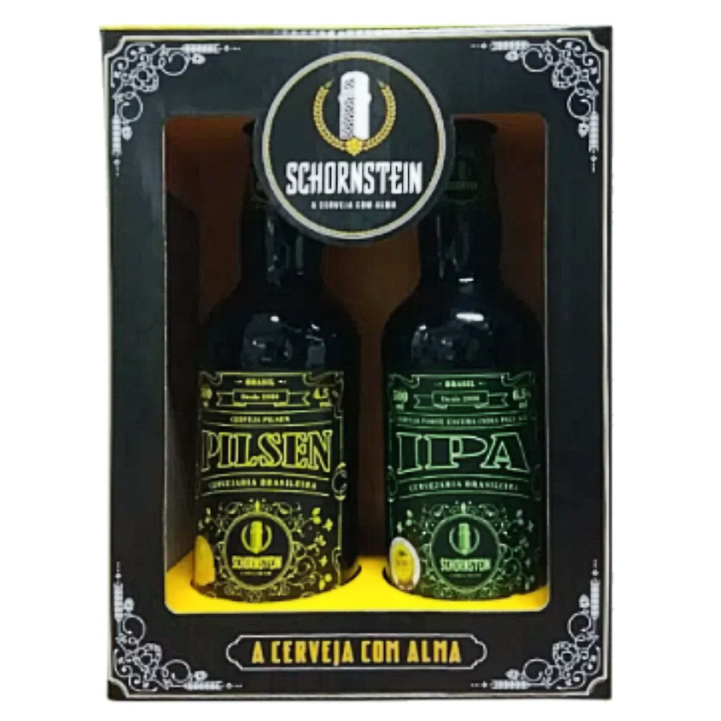 Kit Cerveja Schornstein IPA E Pilsen 500 Ml Shopee Brasil