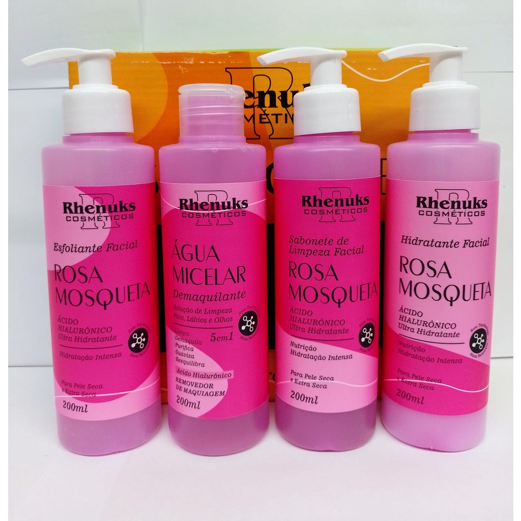 Kit Skin Care Tratamento Facial Rosa Mosqueta P S Rhenuks