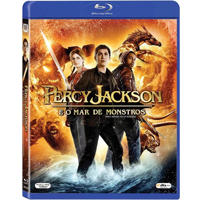 Dvd Percy Jackson E O Mar De Monstros Blu Ray Original Lacrado