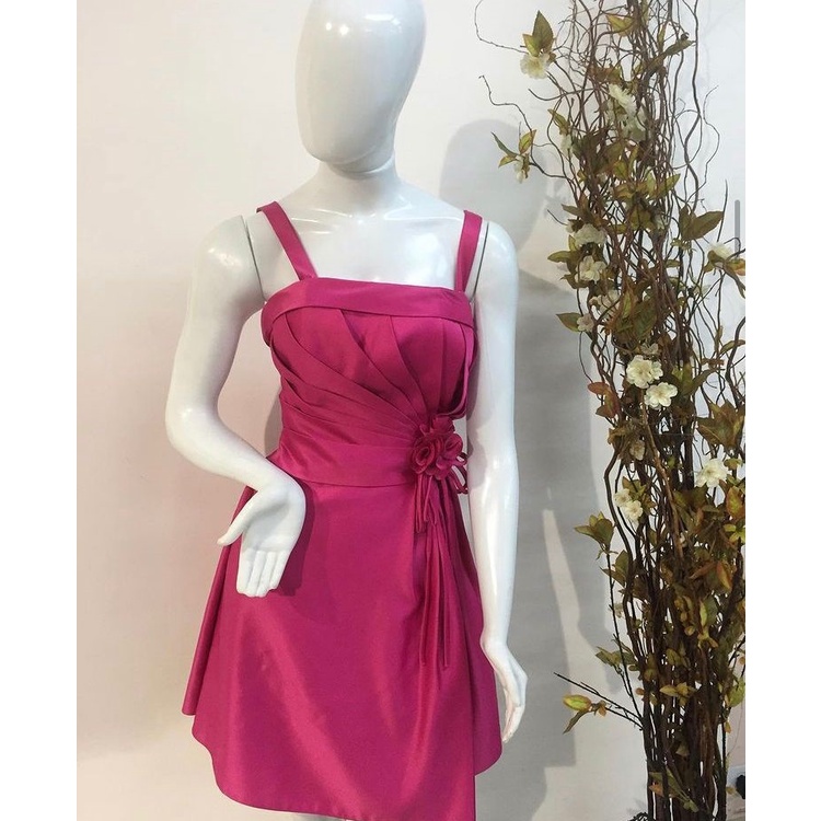 Vestido Rosa Curto Shopee Brasil