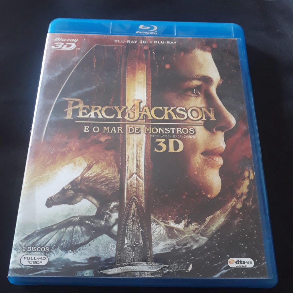 Blu Ray D Percy Jackson E O Mar De Monstros Original E Usado