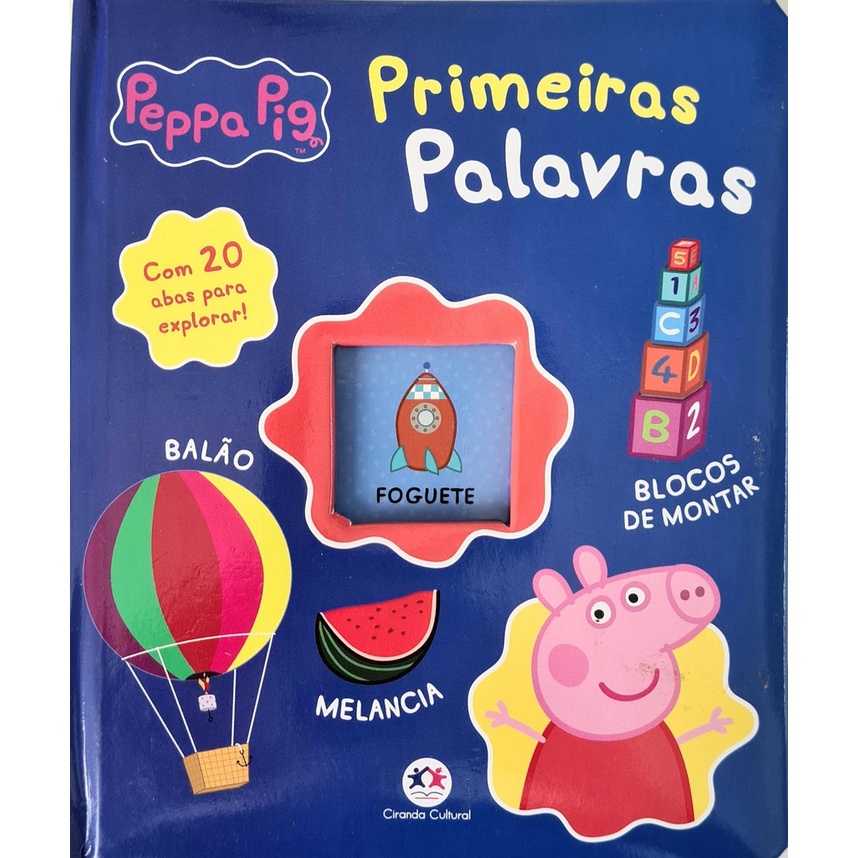 Primeiras Palavras Peppa Pig Abas Cartonado Shopee Brasil