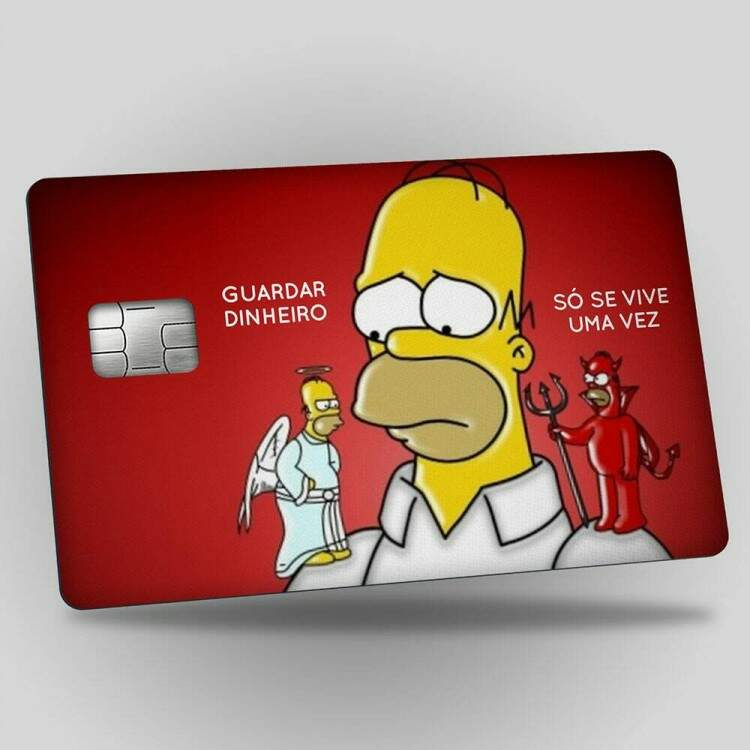 Adesivo Para Cart O Homer Simpson Anjo E Dem Nio Shopee Brasil